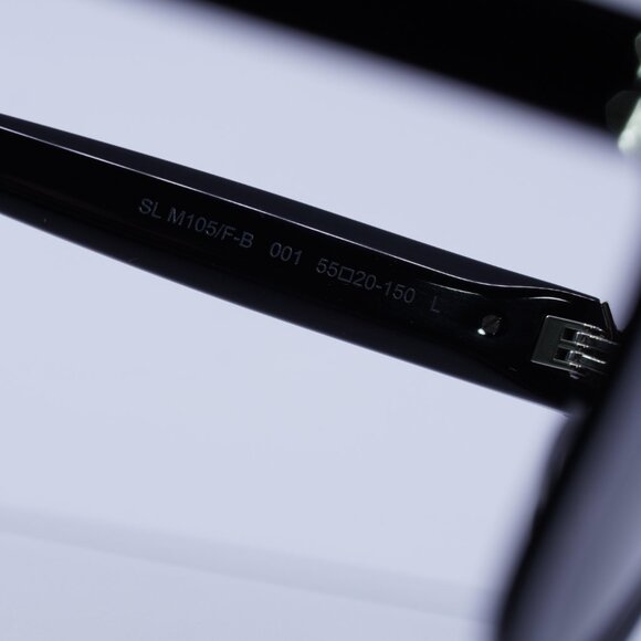 Saint Laurent SL M105/F-B 001 Sunglasses Black Square Frame - Picture 6 of 11